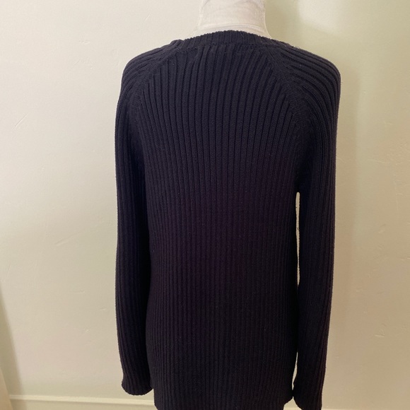 Michael Kors Navy cable knit Sweater L - Picture 4 of 7